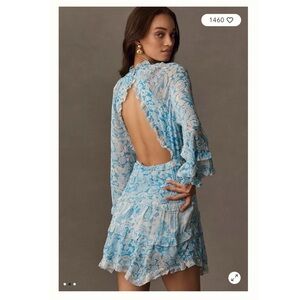 Anthro Floral Ruffle Party Dress NWT